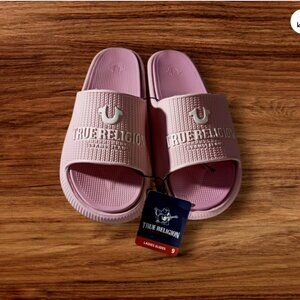 True Religion Womens Slides Sandals Size 9 Hot Pink New With Tags No Box